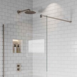 Product Lifestyle image of the Abacus Brushed Nickel Wall Mounted Bracing Bar